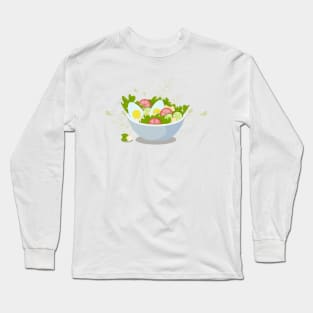 salat plate Long Sleeve T-Shirt